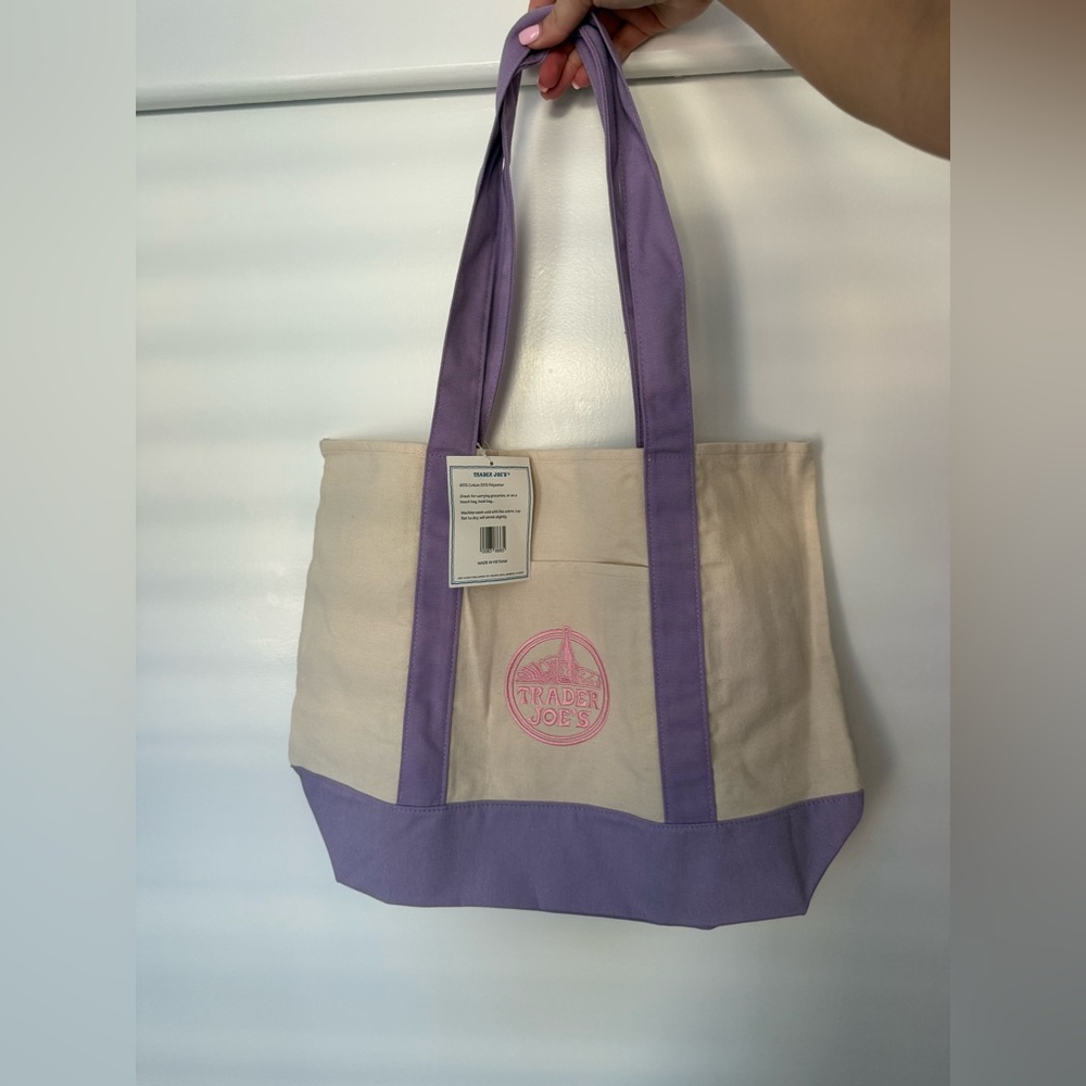 Trader Joe’s Large Canvas Purple Bag